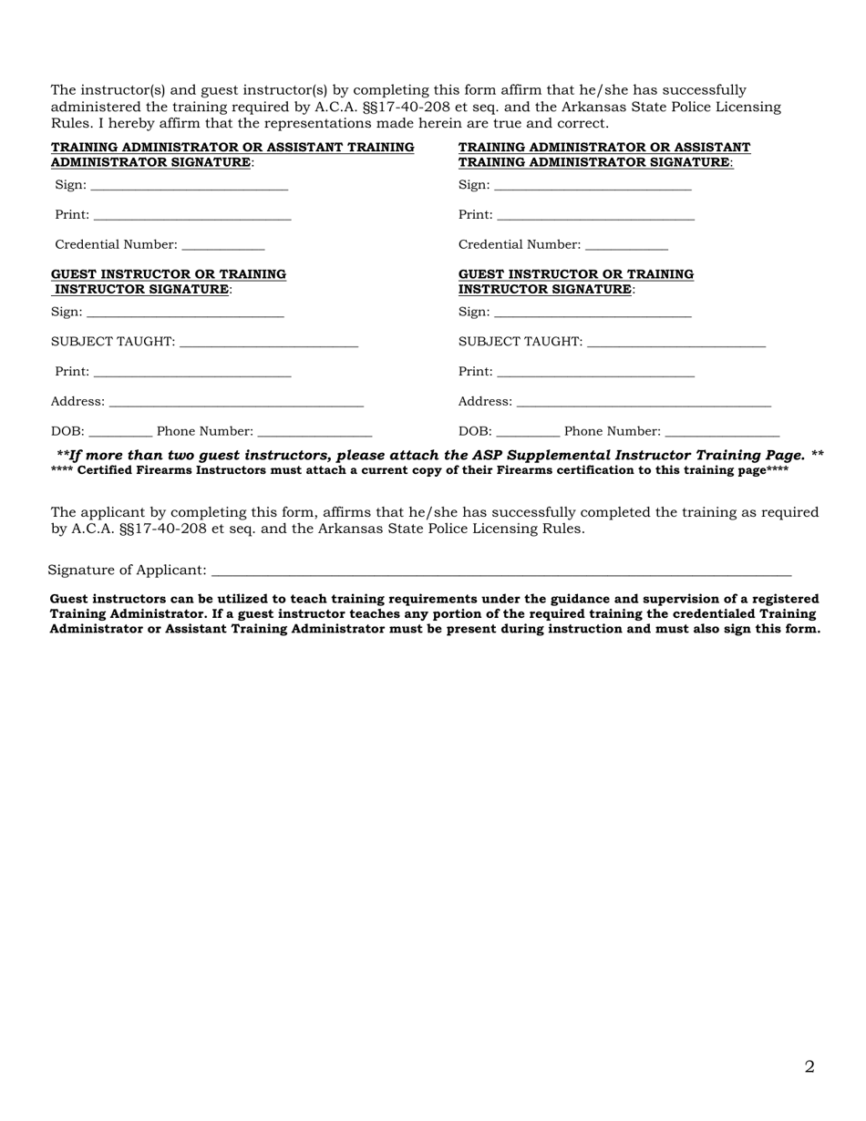 Institution of Instruction - Ioi Cso Refresher Training Page - Arkansas, Page 2