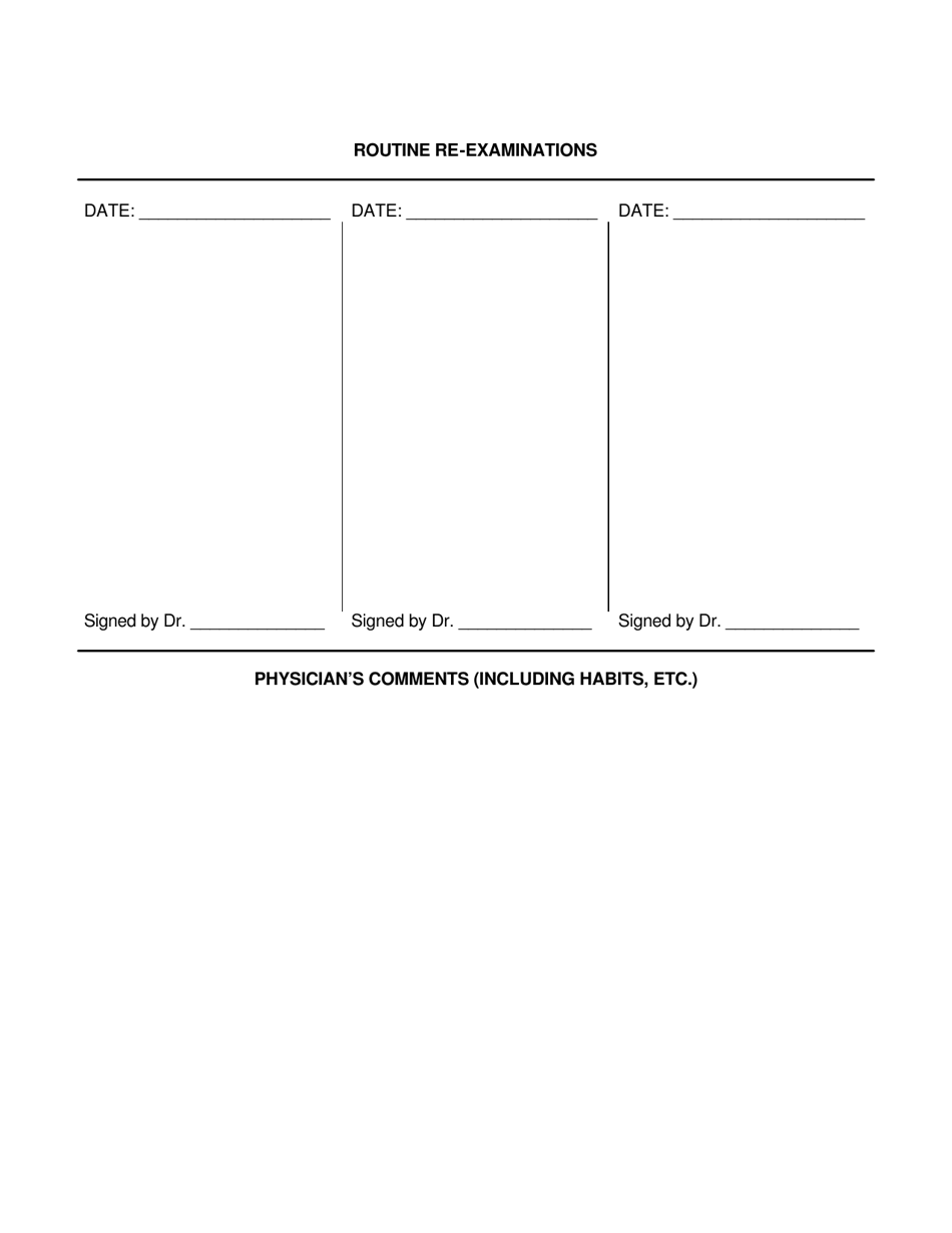 Form DHR-FCS-623 Childs Medical Record Foster Care - Alabama, Page 2