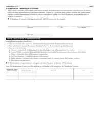 Form 2848A Power of Attorney and Declaration of Representative - Alabama, Page 2