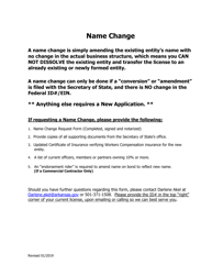 Name Change Request Form - Arkansas, Page 2