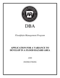 Application for a Variance to Develop in a Flood Hazard Area - Arkansas