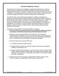 Application for a Variance to Develop in a Flood Hazard Area - Arkansas, Page 3