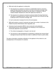 Application for a Variance to Develop in a Flood Hazard Area - Arkansas, Page 4