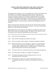 Application for a Variance to Develop in a Flood Hazard Area - Arkansas, Page 5