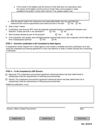 Cooperative Procurement Substantial Compliance Checklist - Arkansas, Page 2