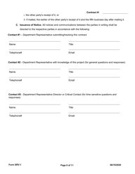 Form SRV-1 Services Contract - Arkansas, Page 6