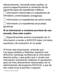 Formulario DE-202SP Autorizacion Para Revelar a Ahcccs Informacion Protegida De Su Salud - Letra Grande - Arizona (Spanish), Page 3