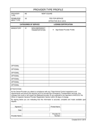 Document preview: Provider Enrollment Application - Nemt Equine - Arizona