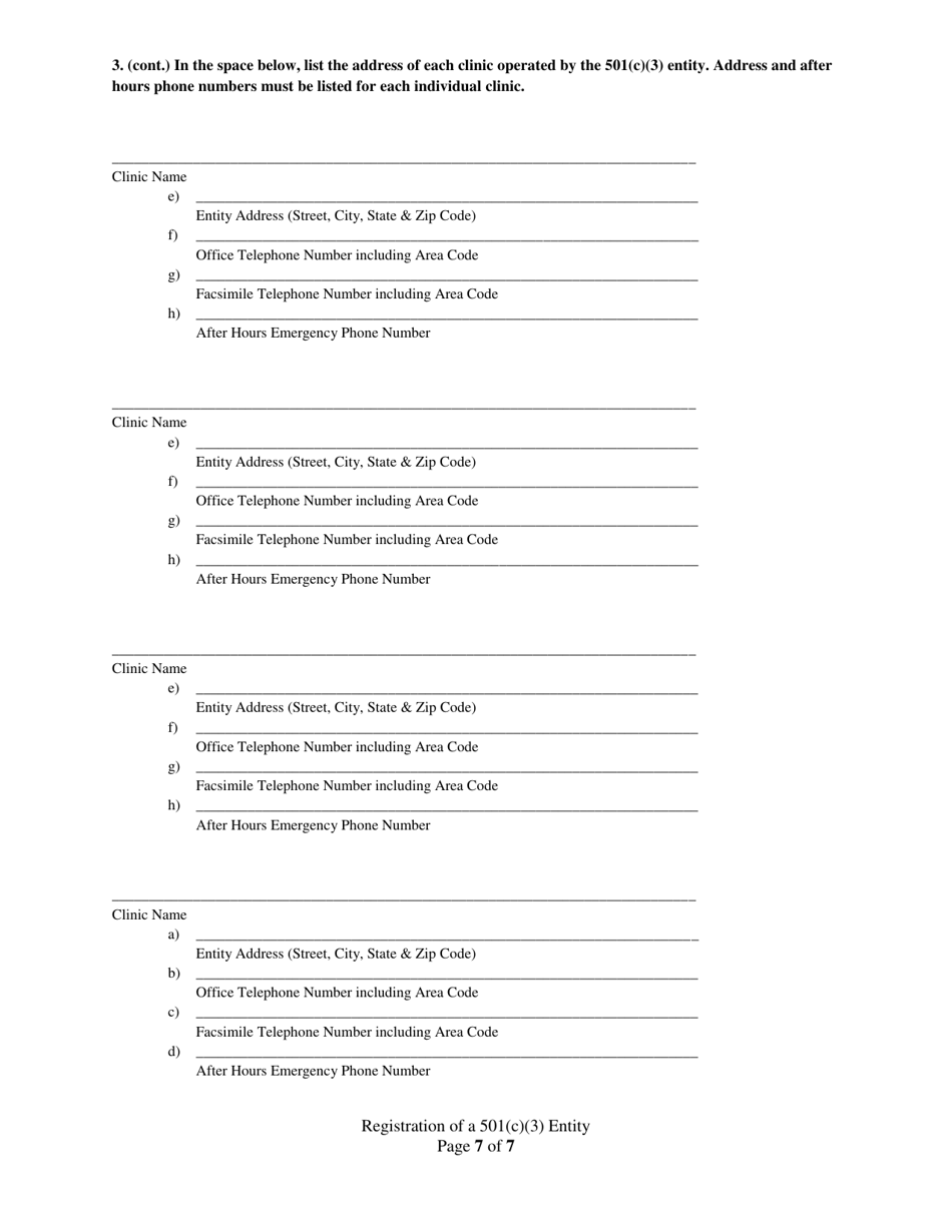 Registration of a 501(C)(3) Entity - Alabama, Page 7