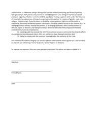 Alabama Dental Hygiene Program Academic Integrity Policy - Alabama, Page 2