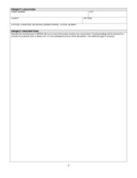 Section 106 Project Review Consultation Form - Alabama, Page 2
