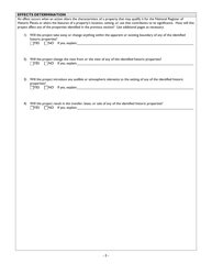 Section 106 Project Review Consultation Form - Alabama, Page 5