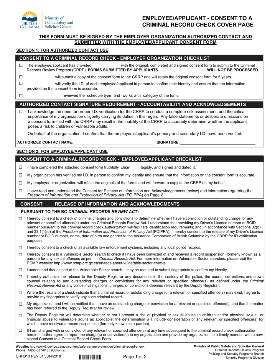Form CRR010 Fill Out Sign Online And Download Fillable PDF British