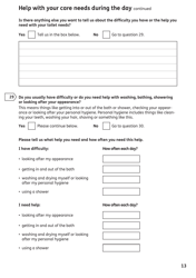 Form AA1 Attendance Allowance for People of State Pension Age or Over - United Kingdom, Page 13