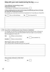 Form AA1 Attendance Allowance for People of State Pension Age or Over - United Kingdom, Page 16