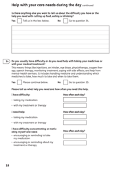 Form AA1 Attendance Allowance for People of State Pension Age or Over - United Kingdom, Page 18