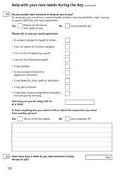Form AA1 Attendance Allowance for People of State Pension Age or Over - United Kingdom, Page 22