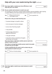 Form AA1 Attendance Allowance for People of State Pension Age or Over - United Kingdom, Page 24