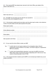 Form AN Application for Naturalisation as a British Citizen - United Kingdom, Page 25