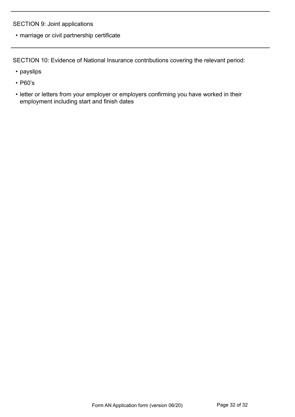 Form AN Application for Naturalisation as a British Citizen - United Kingdom, Page 32