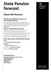 Document preview: Form BR19 Application for a State Pension Forecast - United Kingdom
