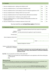Form C100 Application Under the Children Act 1989 for a Child Arrangements, Prohibited Steps, Specific Issue Section 8 Order or to Vary or Discharge a Section 8 Order - United Kingdom, Page 22