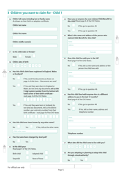 Form CH2 Child Benefit Claim Form - United Kingdom, Page 5