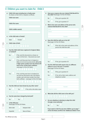 Form CH2 Child Benefit Claim Form - United Kingdom, Page 6