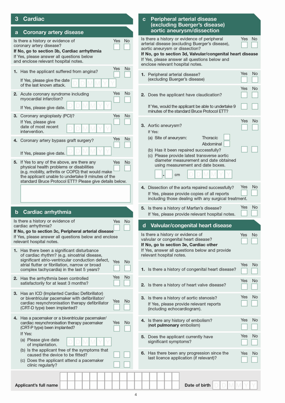 Form D4 - Fill Out, Sign Online and Download Printable PDF, United ...