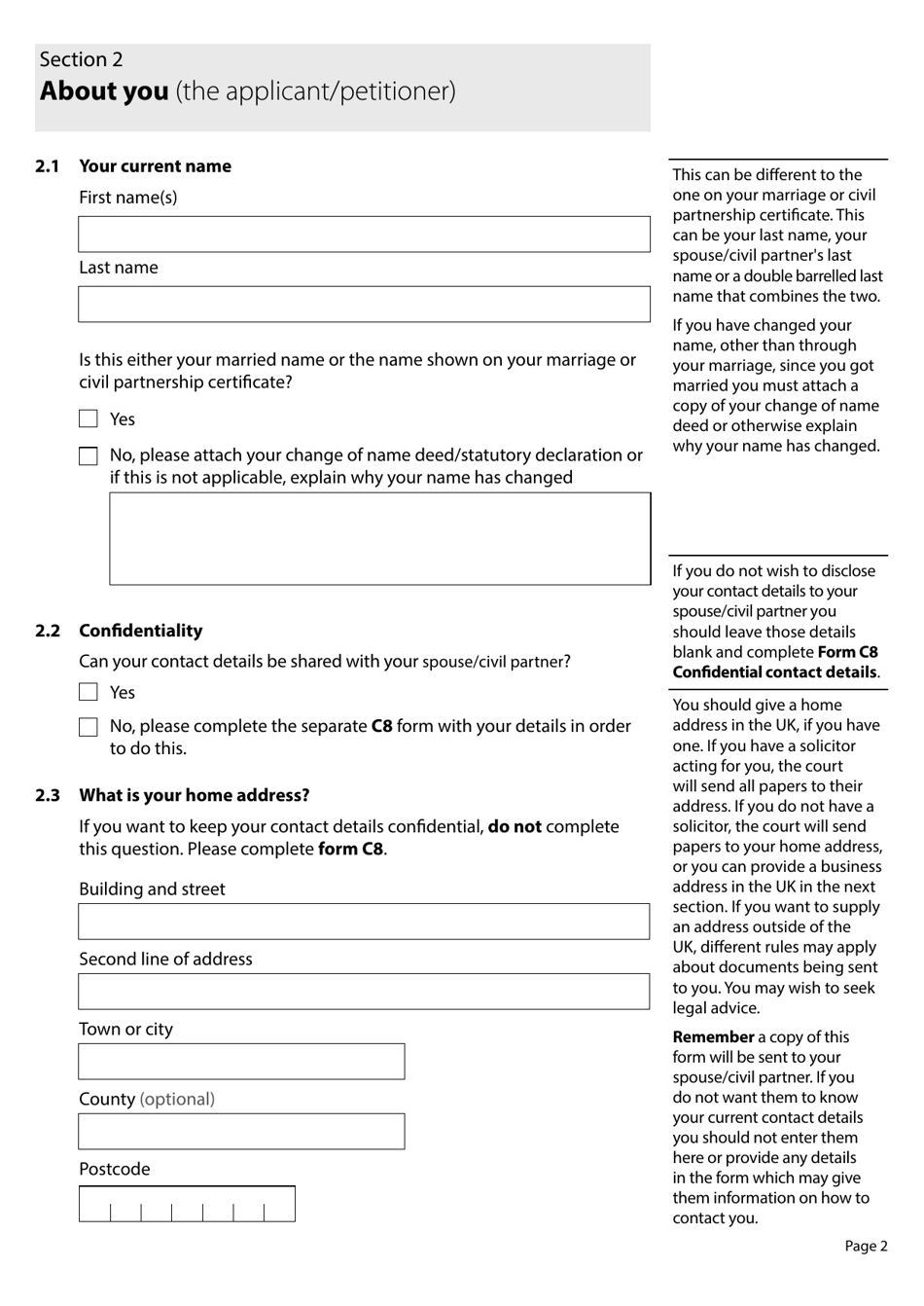 Form D8 - Fill Out, Sign Online And Download Fillable PDF, United ...