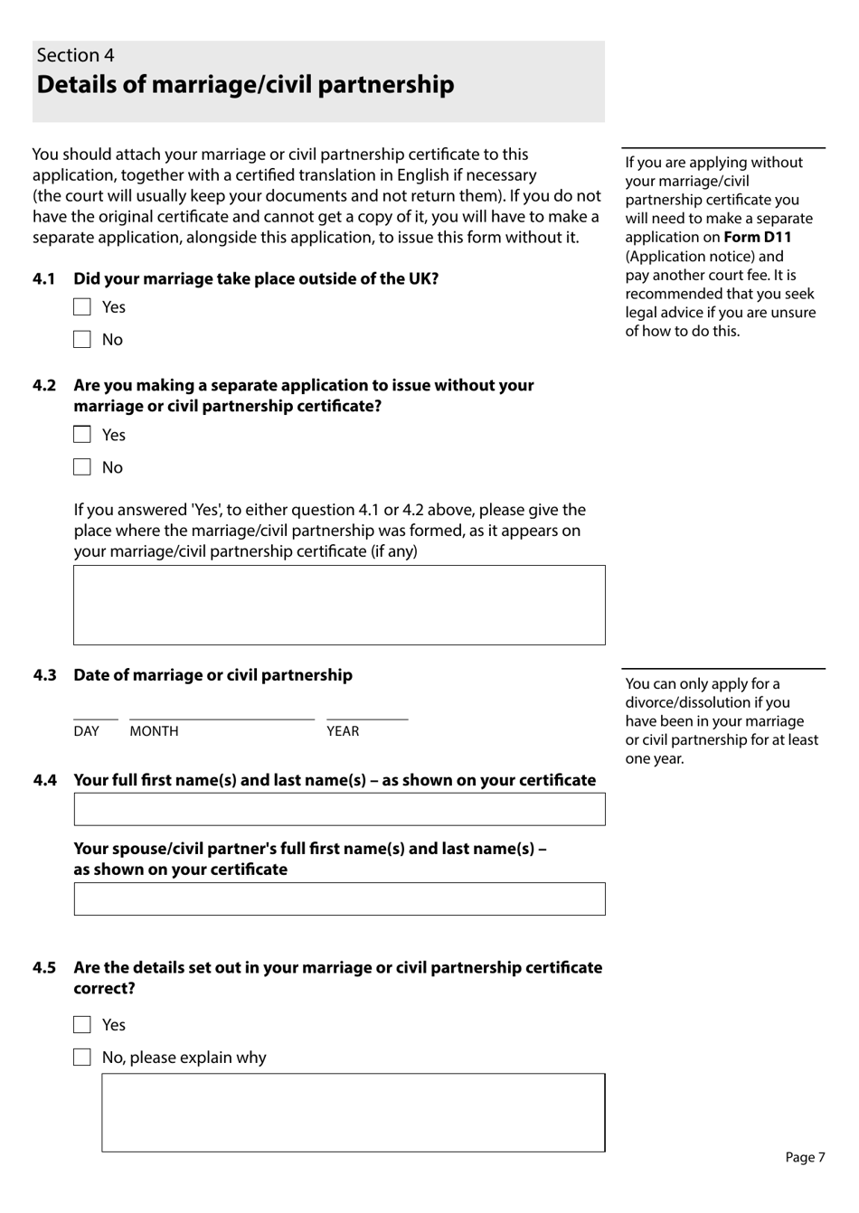 Form D8 - Fill Out, Sign Online And Download Fillable PDF, United ...