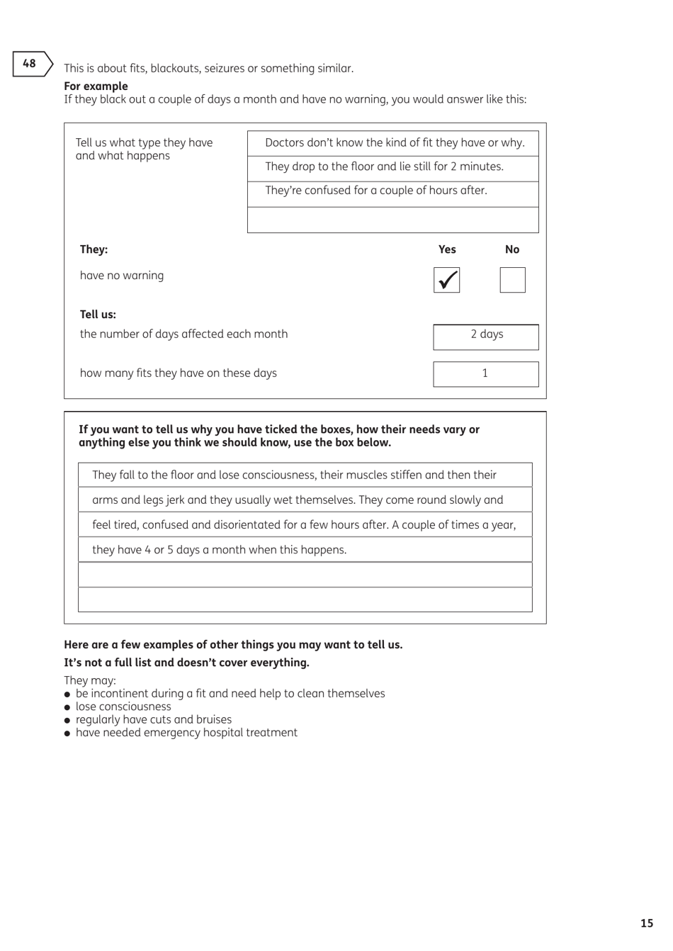 Form DLA1A Disability Living Allowance for a Child Under 16 - United Kingdom, Page 17
