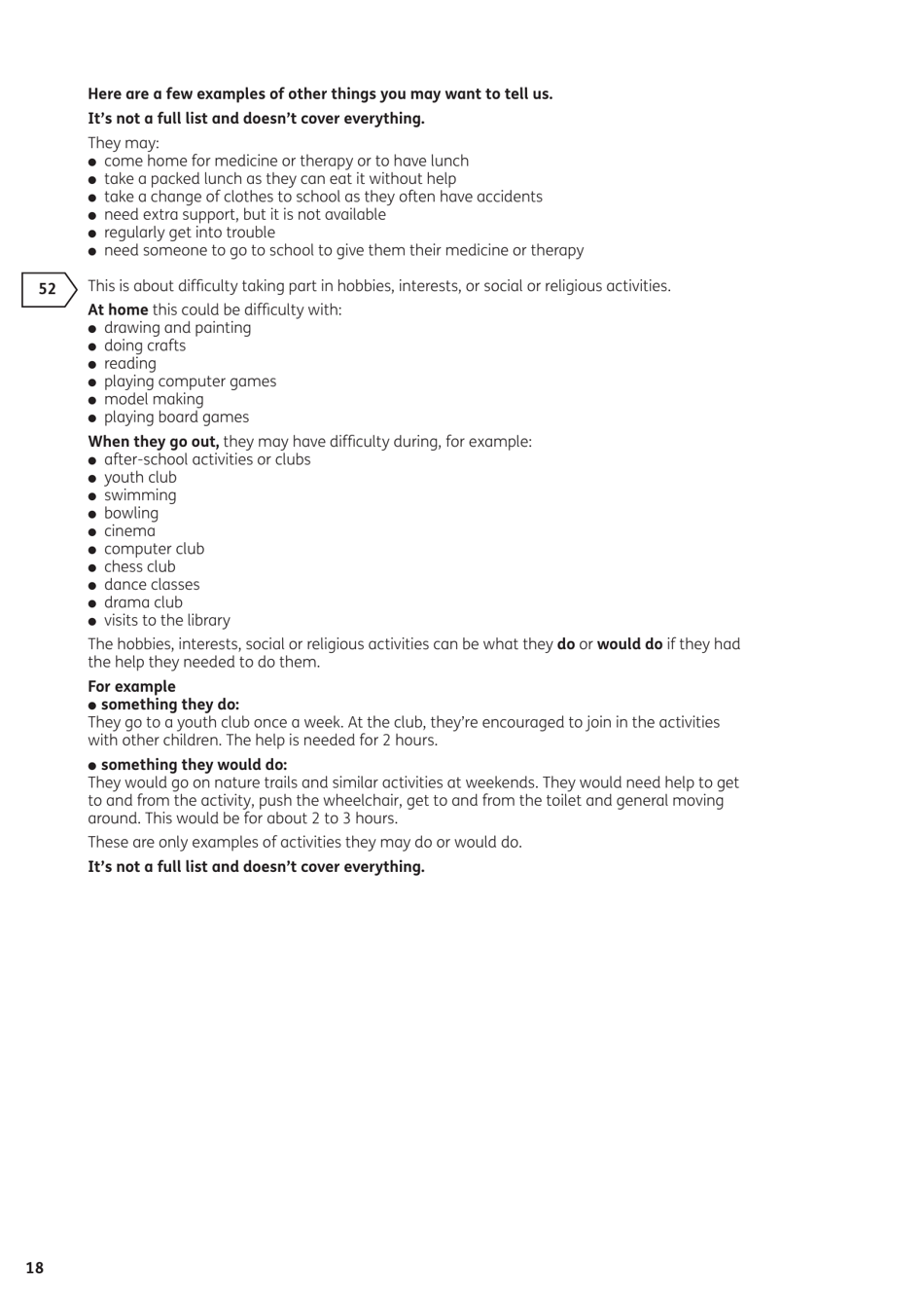Form DLA1A Disability Living Allowance for a Child Under 16 - United Kingdom, Page 20