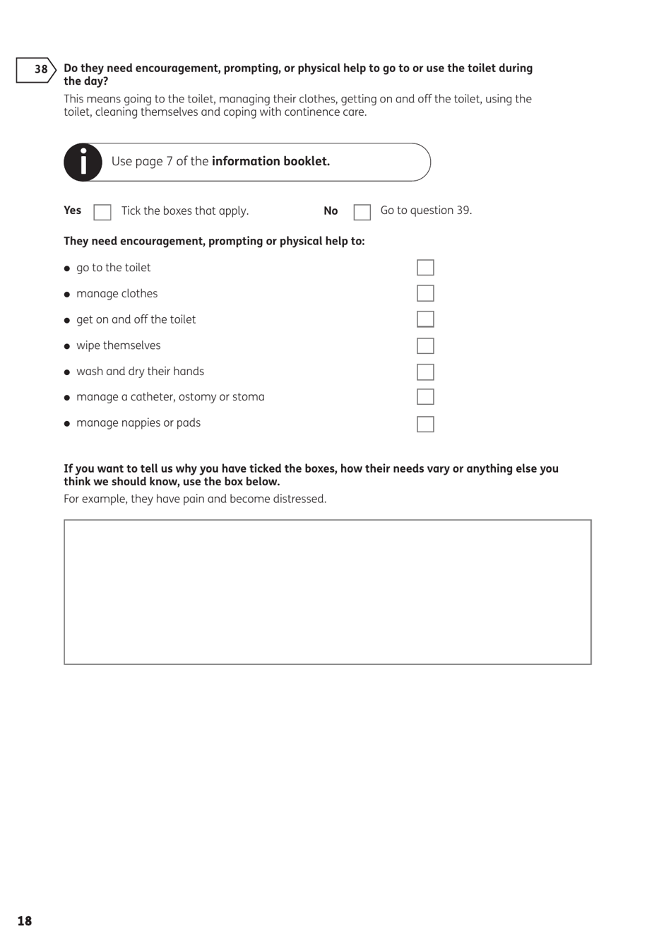 Form DLA1A Disability Living Allowance for a Child Under 16 - United Kingdom, Page 42