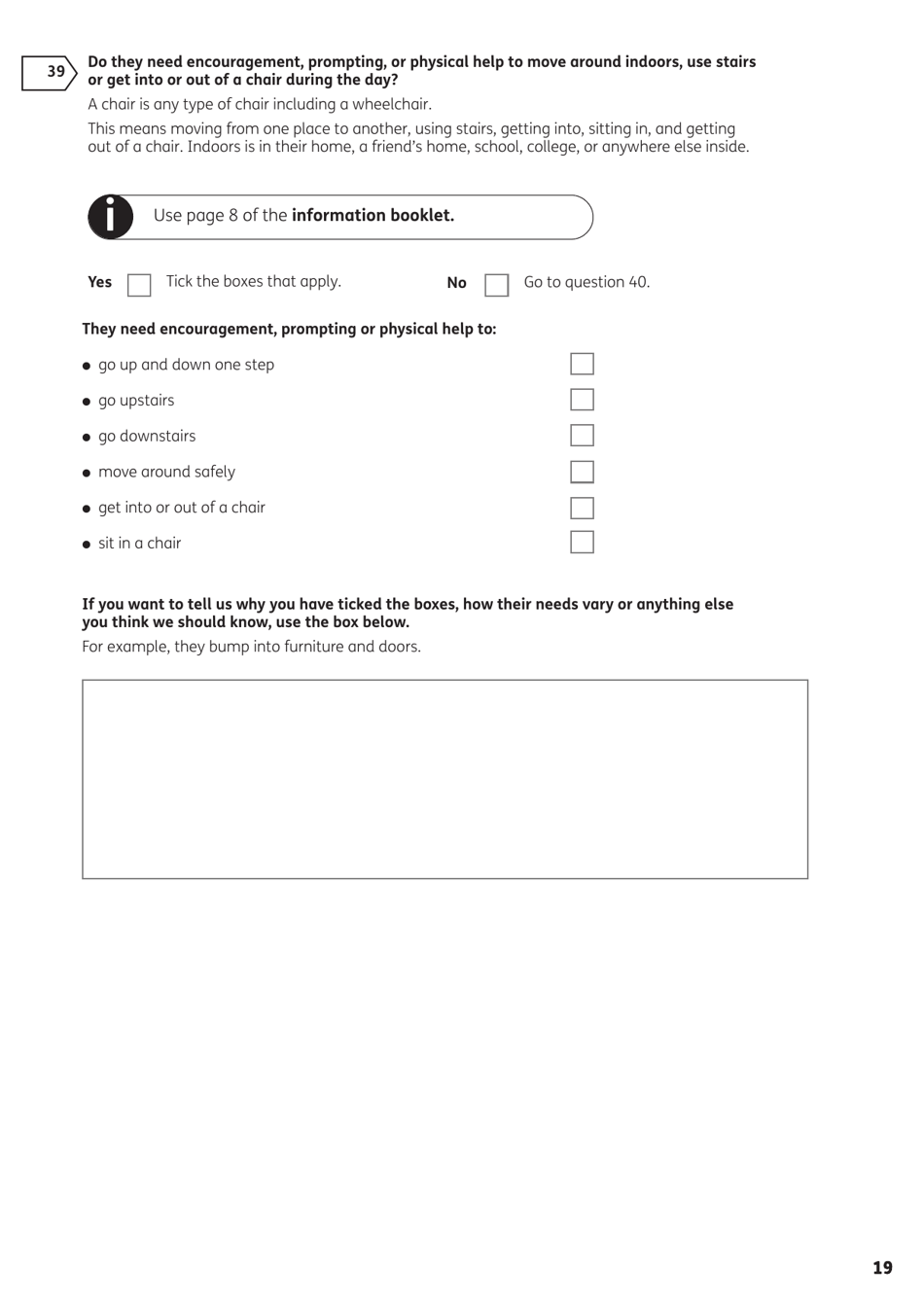 Form DLA1A Disability Living Allowance for a Child Under 16 - United Kingdom, Page 43