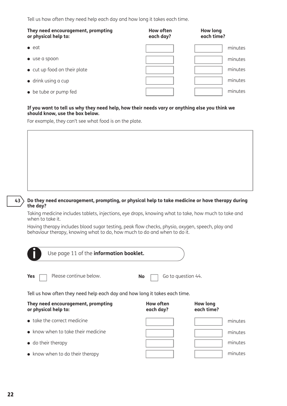 Form DLA1A Disability Living Allowance for a Child Under 16 - United Kingdom, Page 46