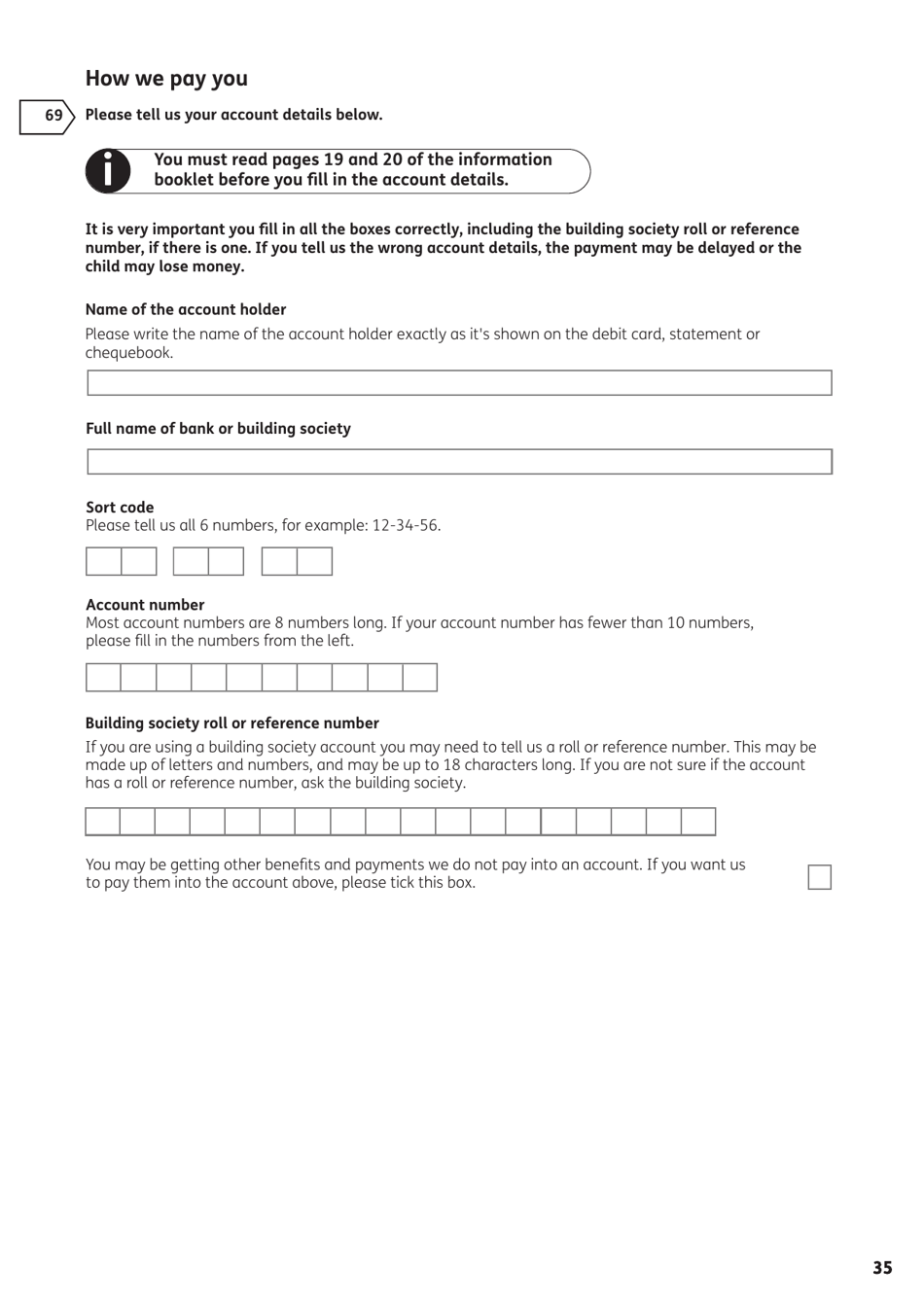 Form DLA1A Disability Living Allowance for a Child Under 16 - United Kingdom, Page 59
