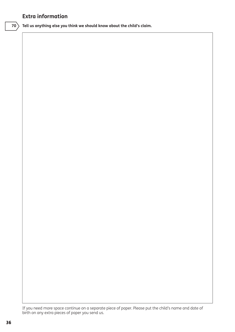 Form DLA1A Disability Living Allowance for a Child Under 16 - United Kingdom, Page 60