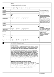 Form DS01 Striking off Application by a Company - United Kingdom, Page 2