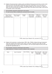 Form E Financial Statement - United Kingdom, Page 6