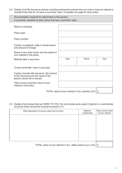 Form E Financial Statement - United Kingdom, Page 7