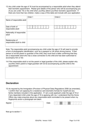Form EEA(FM) Application for a Registration Certificate or Residence Card as the Family Member of a European Economic Area (Eea) or Swiss National - United Kingdom, Page 13