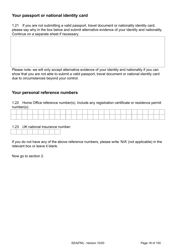 Form EEA(FM) Application for a Registration Certificate or Residence Card as the Family Member of a European Economic Area (Eea) or Swiss National - United Kingdom, Page 18
