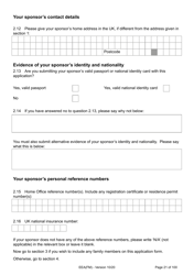 Form EEA(FM) Application for a Registration Certificate or Residence Card as the Family Member of a European Economic Area (Eea) or Swiss National - United Kingdom, Page 21