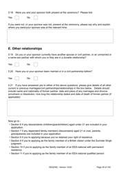 Form EEA(FM) Application for a Registration Certificate or Residence Card as the Family Member of a European Economic Area (Eea) or Swiss National - United Kingdom, Page 29