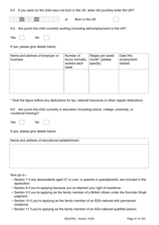 Form EEA(FM) Application for a Registration Certificate or Residence Card as the Family Member of a European Economic Area (Eea) or Swiss National - United Kingdom, Page 31