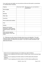 Form EEA(FM) Application for a Registration Certificate or Residence Card as the Family Member of a European Economic Area (Eea) or Swiss National - United Kingdom, Page 34