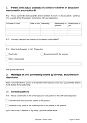 Form EEA(FM) Application for a Registration Certificate or Residence Card as the Family Member of a European Economic Area (Eea) or Swiss National - United Kingdom, Page 37