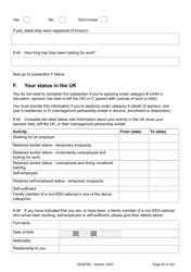 Form EEA(FM) Application for a Registration Certificate or Residence Card as the Family Member of a European Economic Area (Eea) or Swiss National - United Kingdom, Page 44