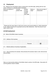 Form EEA(FM) Application for a Registration Certificate or Residence Card as the Family Member of a European Economic Area (Eea) or Swiss National - United Kingdom, Page 49
